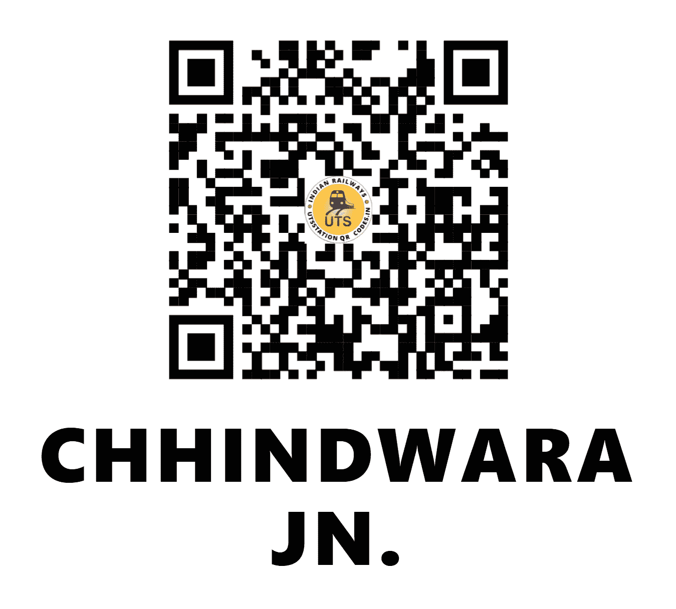 UTS QR Code for CHHINDWARA JN. - CWA (SB - MADHYA PRADESH)